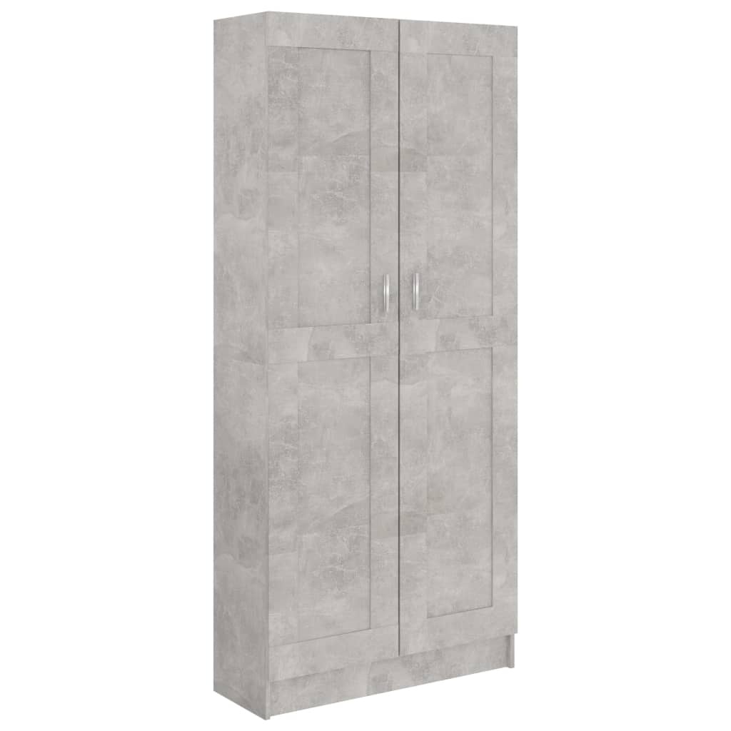 VidaXL Boekenkast 82,5x30,5x185,5 cm spaanplaat betongrijs