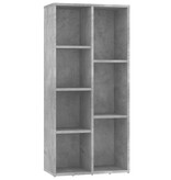 VidaXL Boekenkast 50x25x106 cm spaanplaat betongrijs