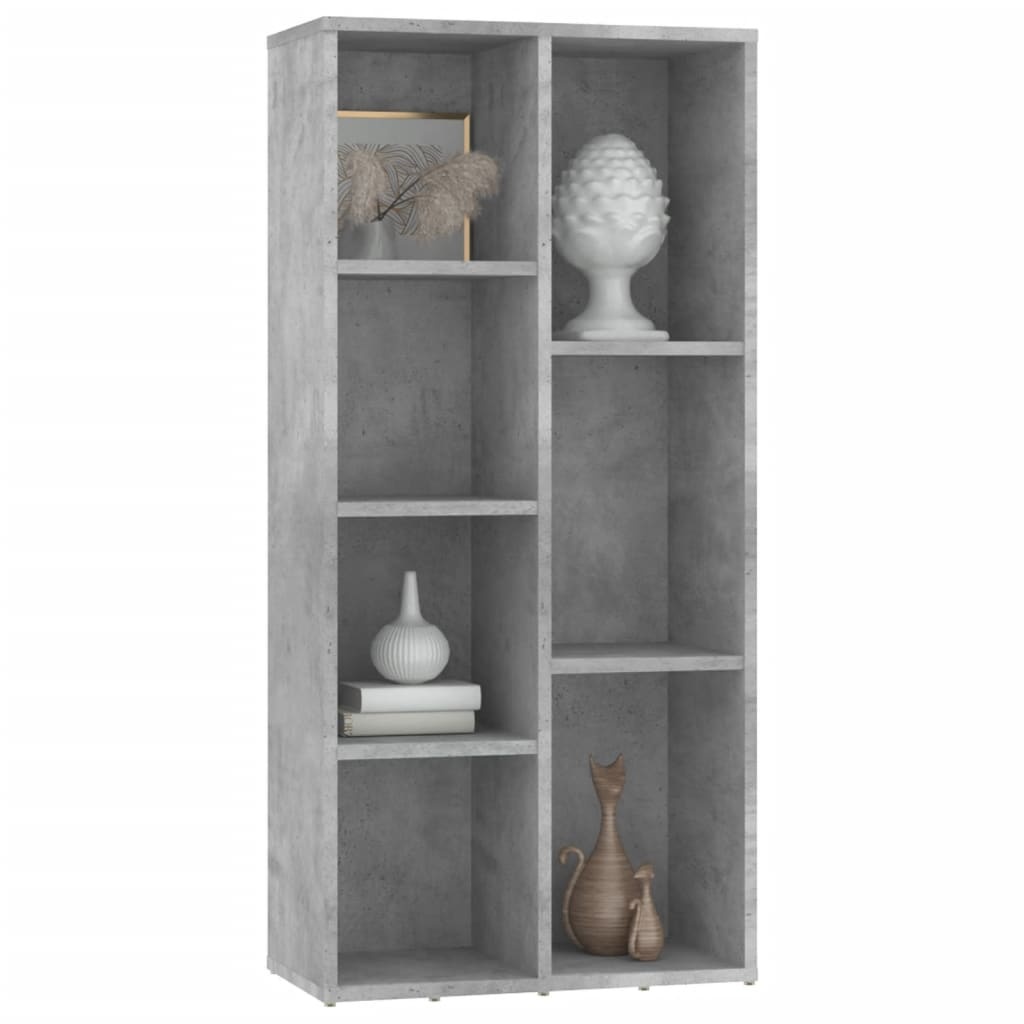 VidaXL Boekenkast 50x25x106 cm spaanplaat betongrijs