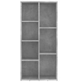 VidaXL Boekenkast 50x25x106 cm spaanplaat betongrijs