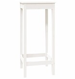 VidaXL Bartafel 50x50x110 cm massief grenenhout wit