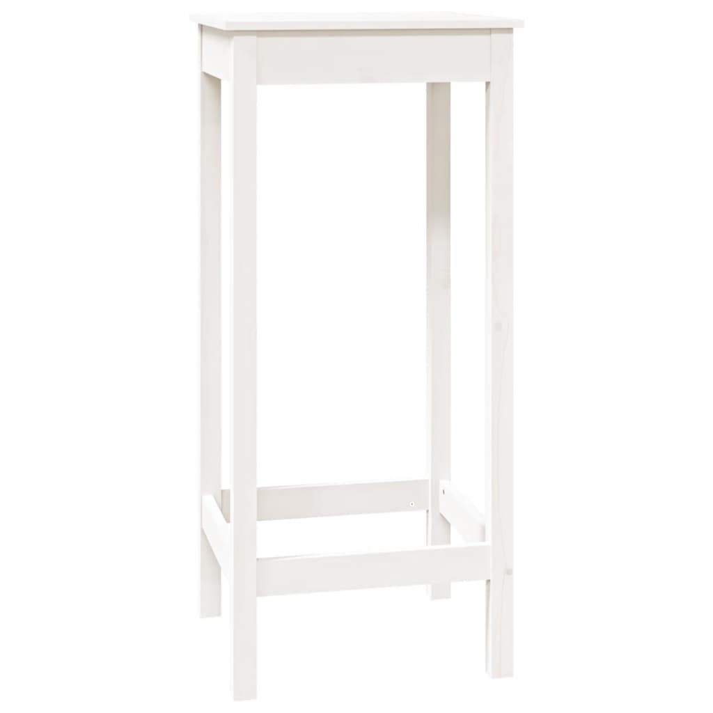 VidaXL Bartafel 50x50x110 cm massief grenenhout wit