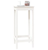 VidaXL Bartafel 50x50x110 cm massief grenenhout wit