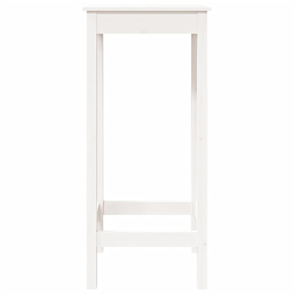 VidaXL Bartafel 50x50x110 cm massief grenenhout wit