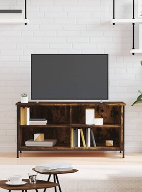 vidaXL Tv-meubel 100x40x50 cm bewerkt hout gerookt eikenkleurig