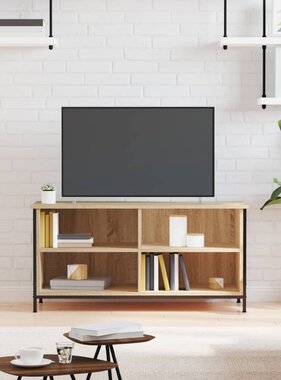 vidaXL Tv-meubel 100x40x50 cm bewerkt hout sonoma eikenkleurig