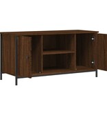 vidaXL Tv-meubel 100x40x50 cm bewerkt hout bruineikenkleurig