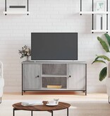 VidaXL Tv-meubel 100x40x50 cm bewerkt hout grijs sonoma eikenkleurig