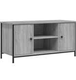 vidaXL Tv-meubel 100x40x50 cm bewerkt hout grijs sonoma eikenkleurig