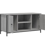 vidaXL Tv-meubel 100x40x50 cm bewerkt hout grijs sonoma eikenkleurig