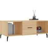 VidaXL Salontafel 102x50x40 cm bewerkt hout sonoma eikenkleurig