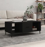 VidaXL Salontafel 102x50x40 cm bewerkt hout zwart