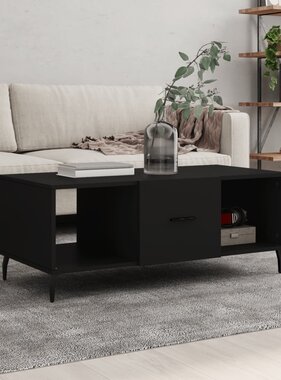 VidaXL Salontafel 102x50x40 cm bewerkt hout zwart