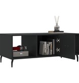 VidaXL Salontafel 102x50x40 cm bewerkt hout zwart