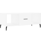 VidaXL Salontafel 102x50x40 cm bewerkt hout wit