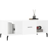 VidaXL Salontafel 102x50x40 cm bewerkt hout wit