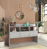 VidaXL Dressoir 105x30x70 cm spaanplaat betongrijs