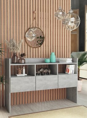 VidaXL Dressoir 105x30x70 cm spaanplaat betongrijs