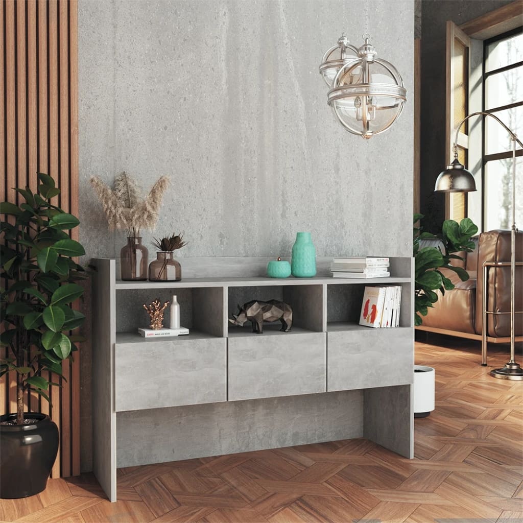 VidaXL Dressoir 105x30x70 cm spaanplaat betongrijs