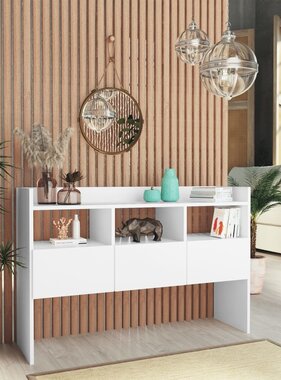 VidaXL Dressoir 105x30x70 cm bewerkt hout wit
