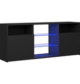 VidaXL Tv-meubel met LED-verlichting 120x30x50 cm zwart