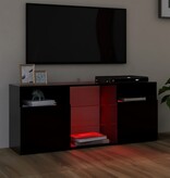 VidaXL Tv-meubel met LED-verlichting 120x30x50 cm zwart