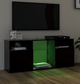 VidaXL Tv-meubel met LED-verlichting 120x30x50 cm zwart