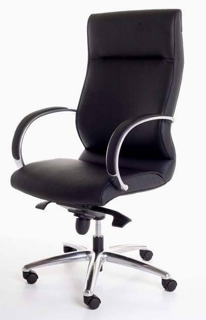 Directiestoel in Zwart leather