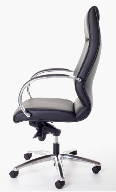 Directiestoel in Zwart leather