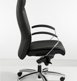 Directiestoel Zwart leatherlook