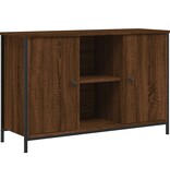 vidaXL Tv-meubel 100x35x65 cm bewerkt hout bruineikenkleurig