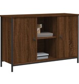 vidaXL Tv-meubel 100x35x65 cm bewerkt hout bruineikenkleurig