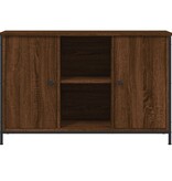 vidaXL Tv-meubel 100x35x65 cm bewerkt hout bruineikenkleurig