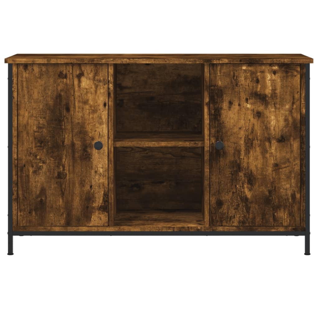 vidaXL Tv-meubel 100x35x65 cm bewerkt hout gerookt eikenkleurig