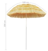 vidaXL Strandparasol Hawaï stijl 180 cm naturel