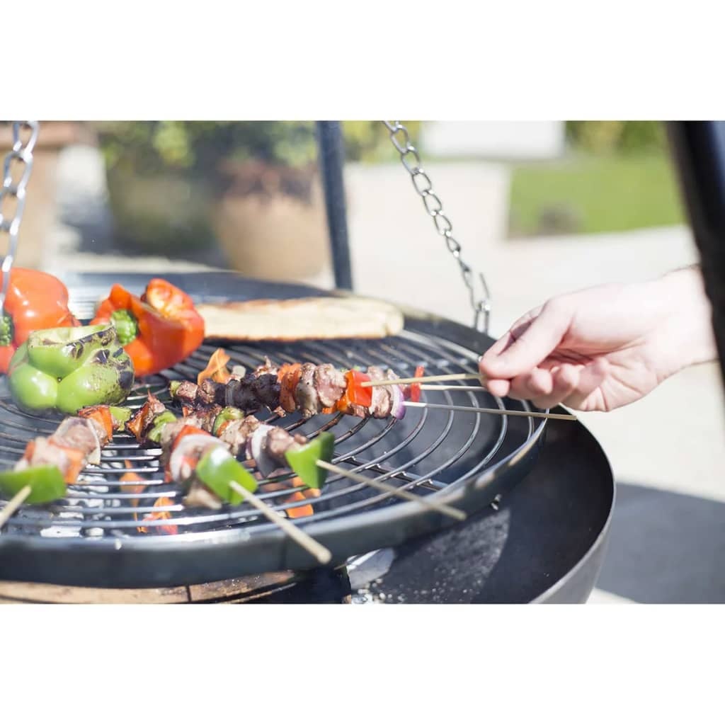 vidaXL Driepootbarbecue zwart 172 cm BBQ TRIPOD