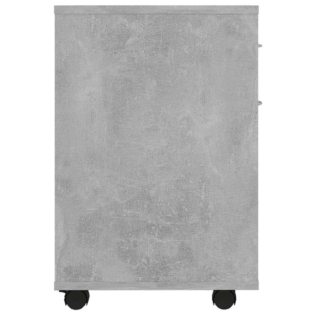 VidaXL Kast verrijdbaar 45x38x54 cm spaanplaat betongrijs