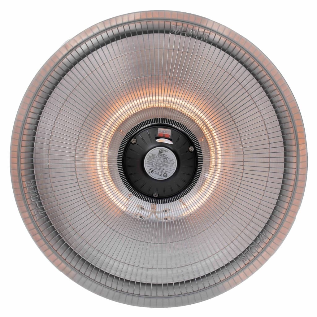 vidaXL Hangende verwarmer Sirius 2100 W halogeen zilver CE09