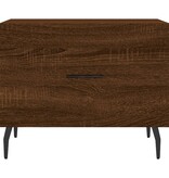 VidaXL Salontafel 50x50x40 cm bewerkt hout bruineikenkleurig