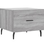 VidaXL Salontafel 50x50x40 cm bewerkt hout grijs sonoma eiken