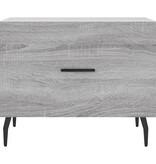 VidaXL Salontafel 50x50x40 cm bewerkt hout grijs sonoma eiken