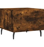 VidaXL Salontafel 50x50x40 cm bewerkt hout gerookt eikenkleurig