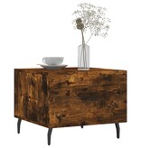 VidaXL Salontafel 50x50x40 cm bewerkt hout gerookt eikenkleurig