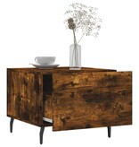 VidaXL Salontafel 50x50x40 cm bewerkt hout gerookt eikenkleurig