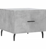 VidaXL Salontafel 50x50x40 cm bewerkt hout betongrijs