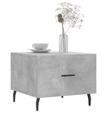 VidaXL Salontafel 50x50x40 cm bewerkt hout betongrijs
