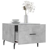 VidaXL Salontafel 50x50x40 cm bewerkt hout betongrijs