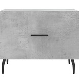 VidaXL Salontafel 50x50x40 cm bewerkt hout betongrijs