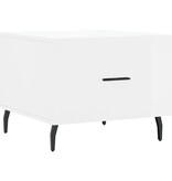 VidaXL Salontafel 50x50x40 cm bewerkt hout hoogglans wit