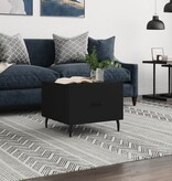 VidaXL Salontafel 50x50x40 cm bewerkt hout zwart